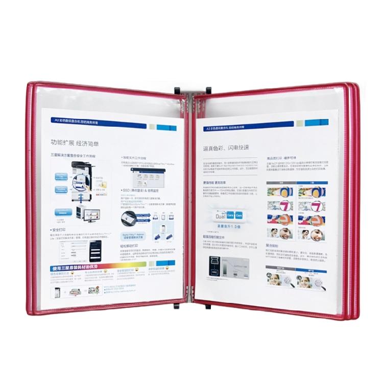 Wall Reference Organizer with 5 Easy-Loading Pocket for Workshop