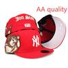AA Fitteds Caps Jon Stan Angel Flying Baseball Cap 3D Embroidery Fit Cap Size Cap