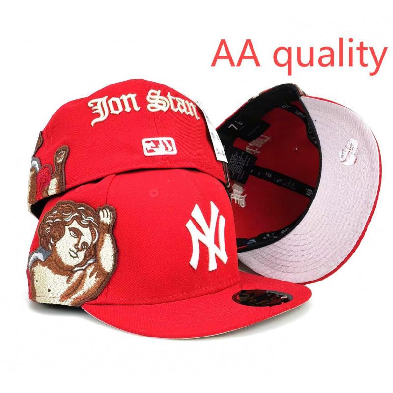 AA Fitteds Caps Jon Stan Angel Flying Baseball Cap 3D Embroidery Fit Cap Size Cap