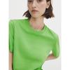 MD Women Clothes Basic Model Simple and Versatile Top Skin-friendly Pure Cotton Green Round Neck Short Sleeve T-shirt 06823540251