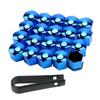 Eye Catching Wheel Nut Cap Bolt Rims Nuts for Car Hub 20pcs + Removal Tool