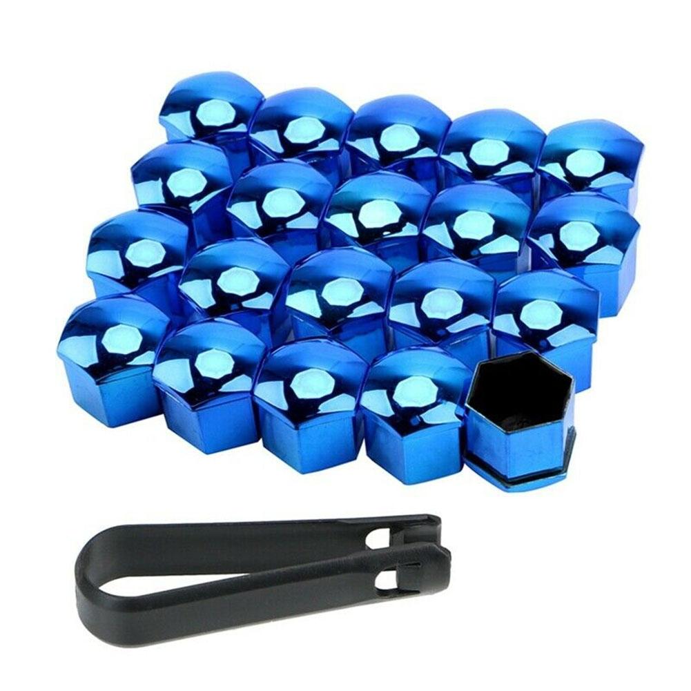 Eye Catching Wheel Nut Cap Bolt Rims Nuts for Car Hub 20pcs + Removal Tool