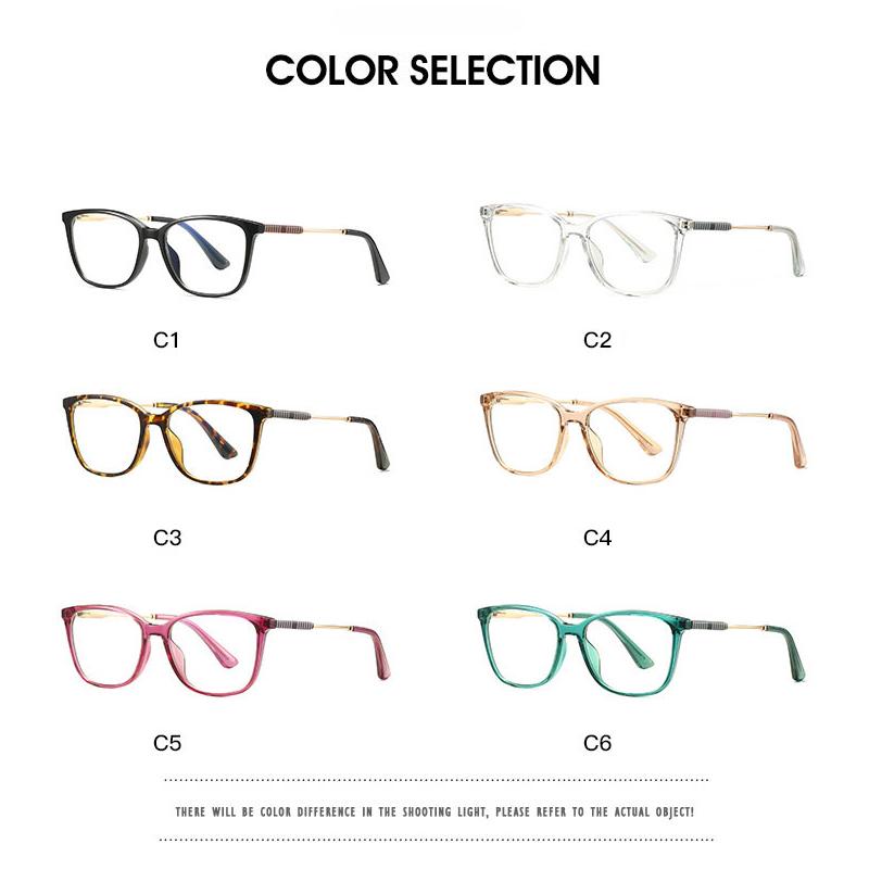 Kansept Classic Square Anti Blue Light Blocking Reading Glasses Women Prescription Glasses Computer Eyeglasses Glasses-3 #2057
