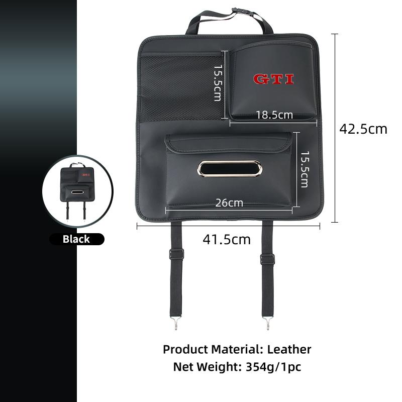 YNEPB1 Car Backseat Organizer Storage Bag Cup Holder Anti Kick Mat For Volkswagen VW GTI Passat Golf Tiguan Polo Scirocco Jetta