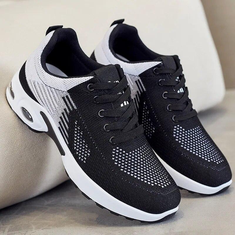 New Running Shoes Ladies Breathable Sneakers Summer Light Mesh Air Cushi Women's Sports Shoes Outdoor Lace Up Training Shoes