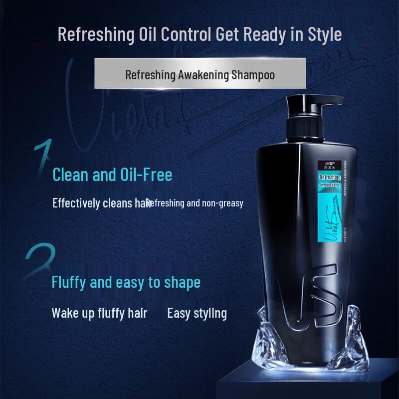 VS Men's Fresh & Energizing Oil Control Shampoo Duo