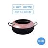 Maruyama Latelatte 24cm Tempura Pan with Thermometer and Hood, LA-24T, IH and Gas Stove Compatible, Iron, Deep Fryer, Tempura, Oil Pan, IH, Gas, Made