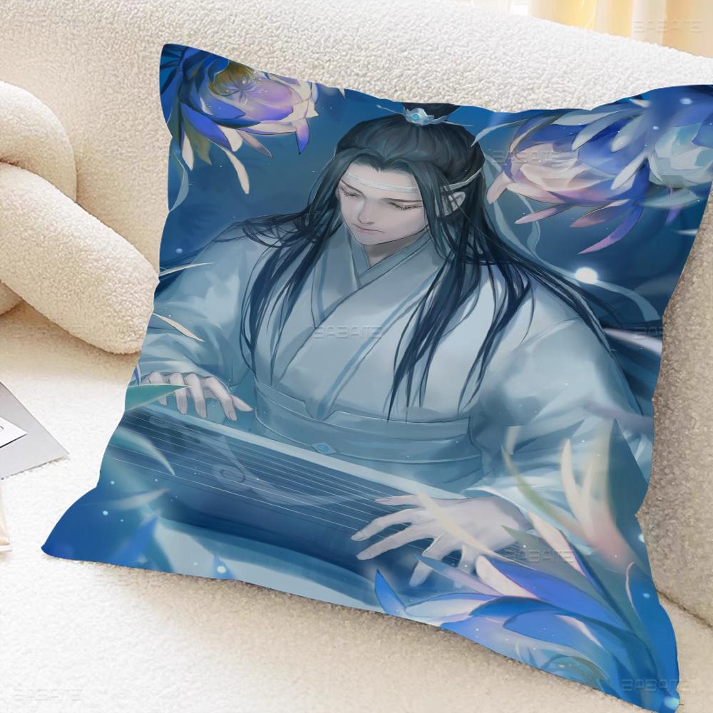 Anime Mo Dao Zu Shi Cushion Cover Car Throw Pillow Case For Sofa Car Christmas Gift 40x40cm 45x45cm