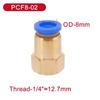 5Pcs 4/6/8/10/12mm PCF Pneumatic Quick Connector Water Air Fitting BSP Female Thread Brass Quick Joint Hose Tube Pipe Fuel System Fittings7