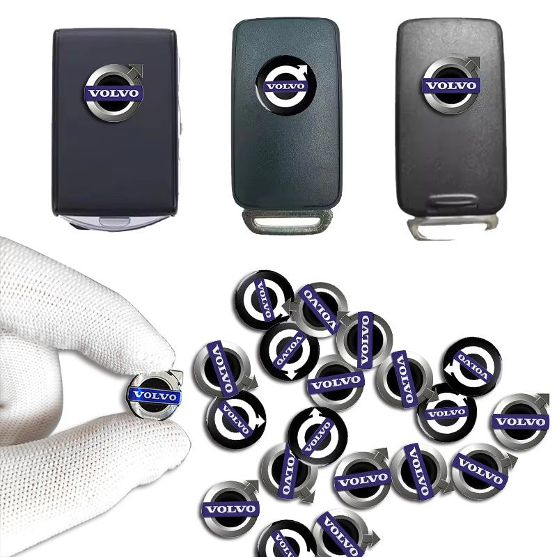 rvgfn3 14MM Car Key Sticker Emblem Decoration Accessories For Volvo XC90 V90 V60 XC60 V40 EC40 EX40 S80 S60 S90 C40 XC40 V70 XC70 C30
