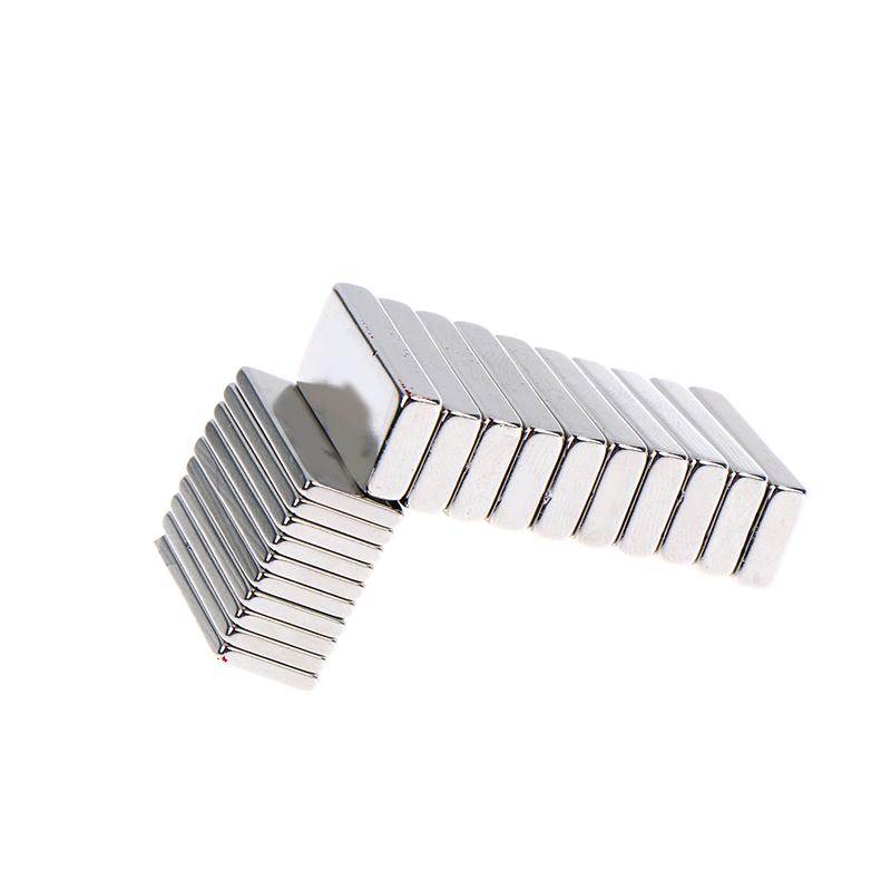 10 Stück Magnete in verschiedenen Größen Starker Neodym-Magnet N35 Ndfeb Permanentmagnetische Imanes Block Leistungsstarke Magnete Kühlschrank