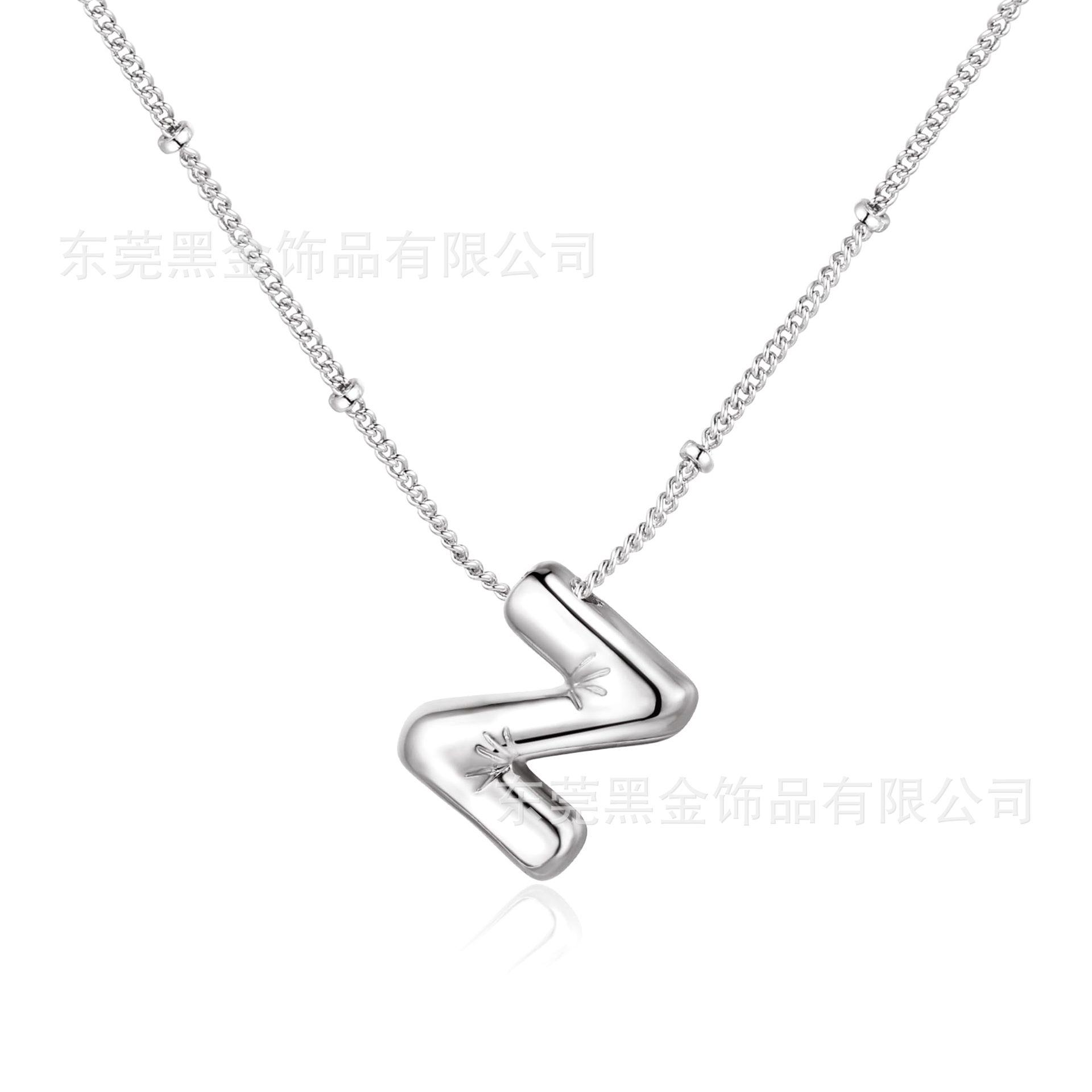 

Ожерелье с буквами-пузырями, изящная подвеска с буквами, покрытая 18-каратным настоящим золотом, ожерелье с буквами-пузырями 18K