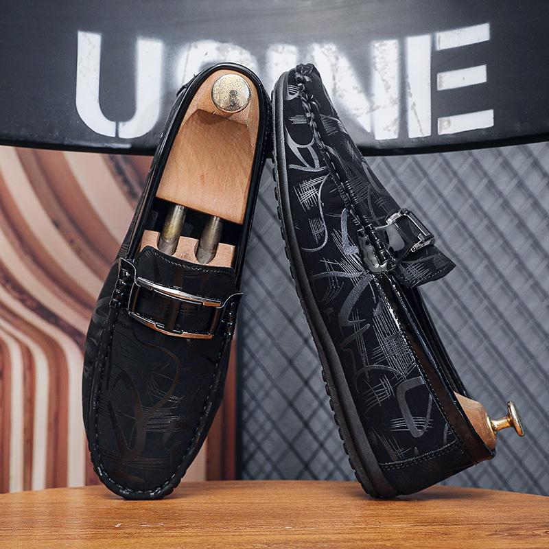 

Весенне-летние туфли Doudou 2025, новые мужские туфли на одной педали, дышащие, повседневные, модные лоферы, мужские туфли для вождения, мягкая подошва 39