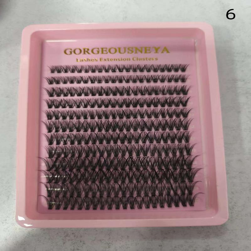 Single Cluster Diy Lash Extension Kit Natural Volume Includes Eyelash Tweezers Bonding Glue For Salon-Quality Results At Home