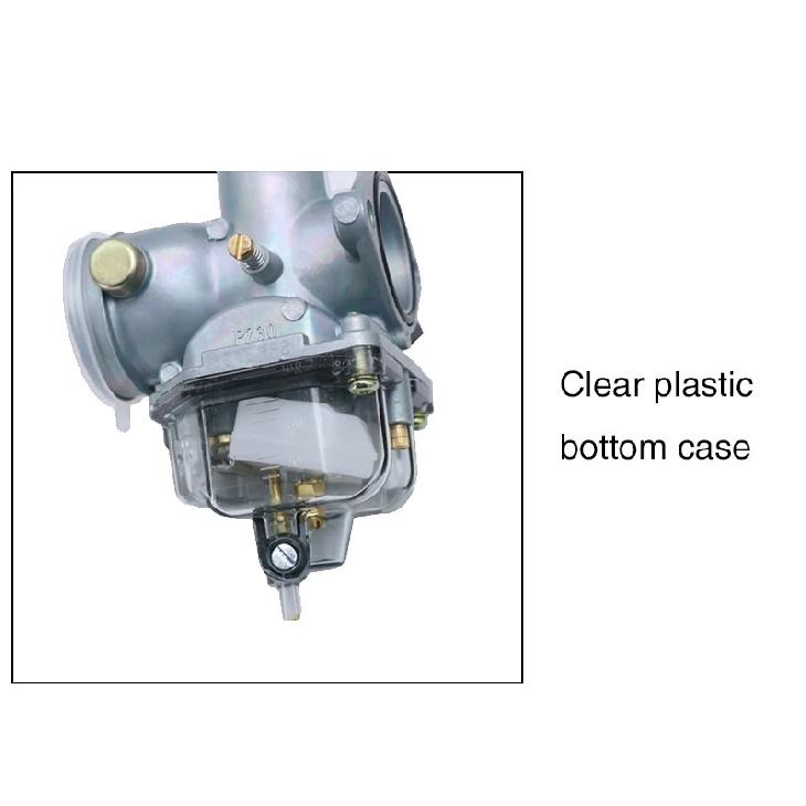 Sclmotos-For Kehin PZ26 PZ27 PZ30 PZ32 Motorcycle Carburetor Carb Float Bowl Comp Chamber Transparent Oil Cup Bottom Lower Cover