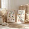 2 Stück/Set Kinder Alphabet Zahlen Tiere Leinwanddrucke Cartoon Bildung ABC Zählen Kinderzimmer Wandkunst Poster für Moderne Heimdekoration