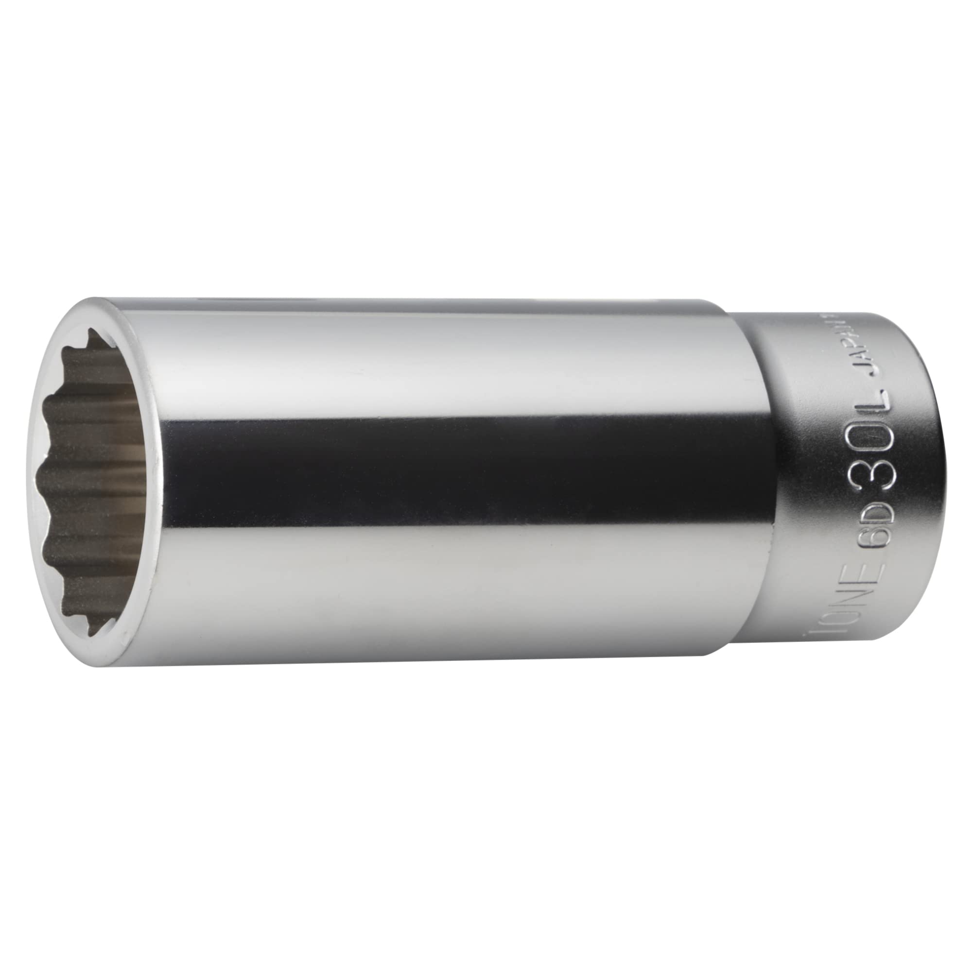 

TONE Deep Socket Drive Angle Width across flats 30mm (12 Square) 6D-30L 19.0mm (3/4 )
