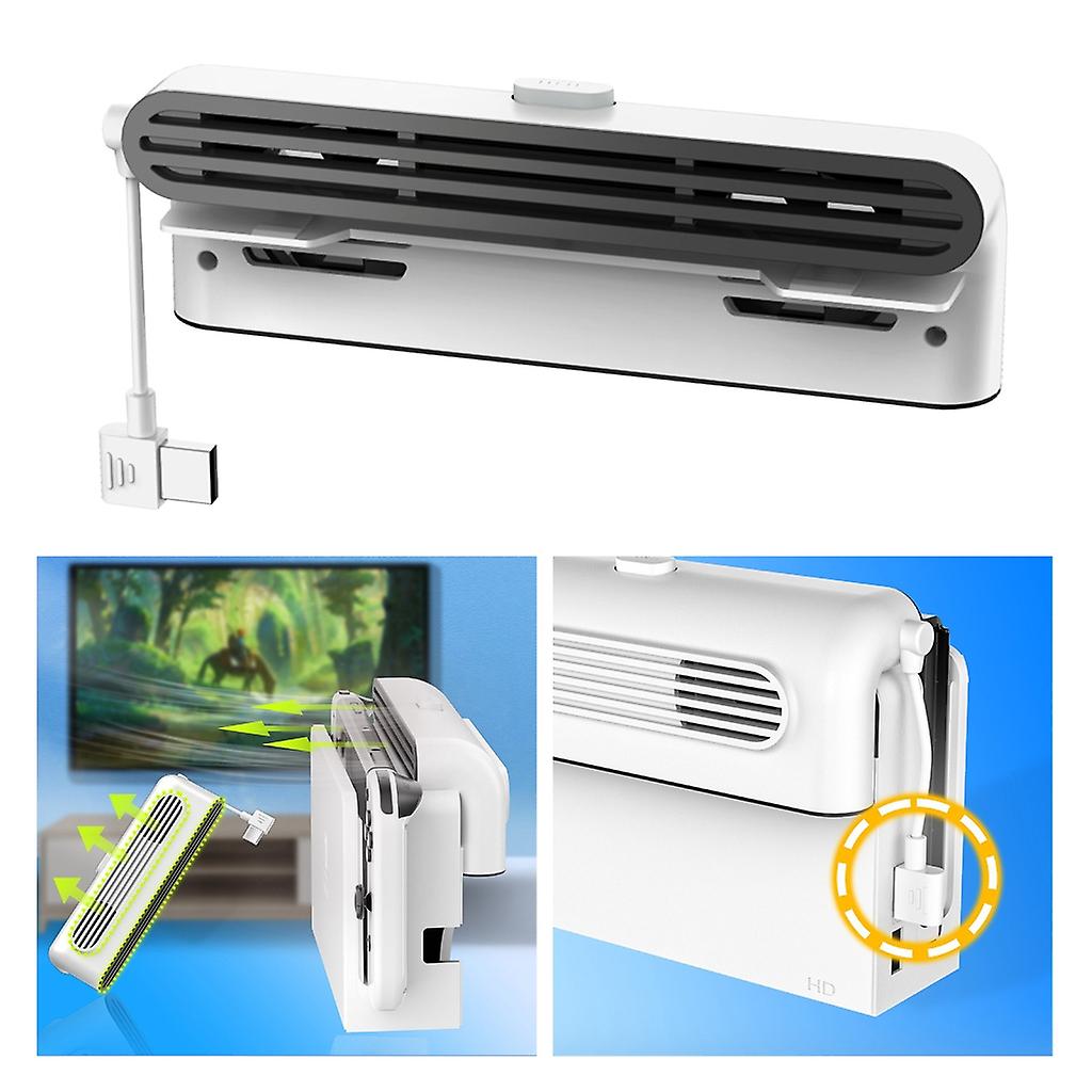 Industrial Grade Cooling Fan Universal Cooler Easy Installs Switch OLED