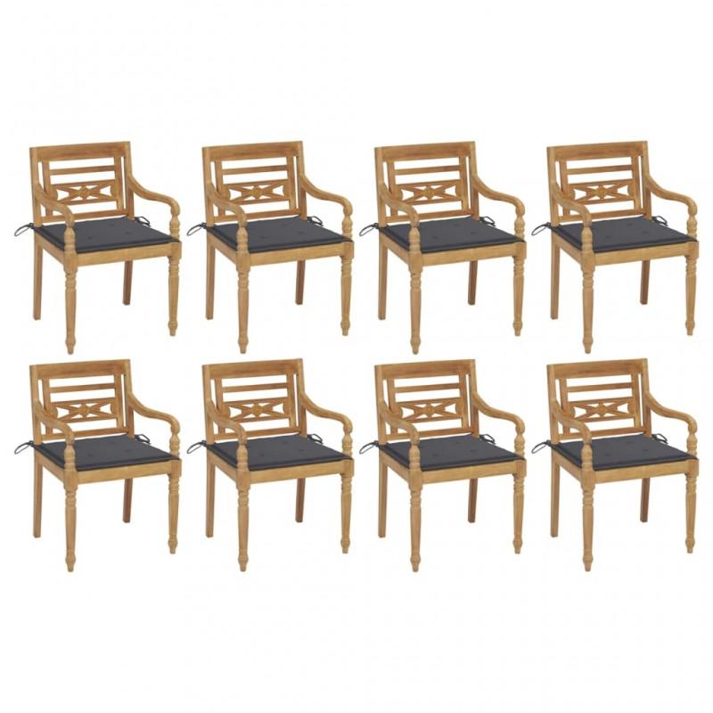 Day and Night - Day and Night Batavia Chairs 8 Units Solid Teak Wood with Cushions