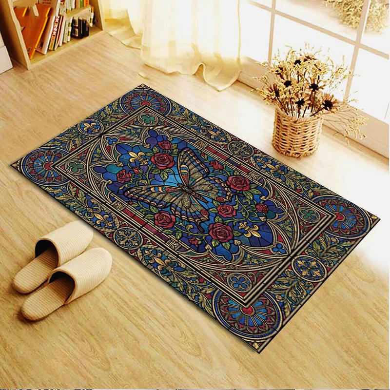 2025 New Butterfly Decoration Carpet Rug for Living Room Bedroom Home Sofa Decoration,Kids play Non-slip Floor Mat17