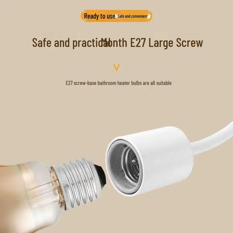 Wall-Mounted Explosion-Proof LED Bathtub Heater & Shower Lamp