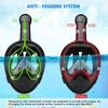 Underwater Scuba Anti Fog  Face Diving Mask Snorkeling Respiratory Masks Safe Waterproof Swimming Equipment for Adult Kids