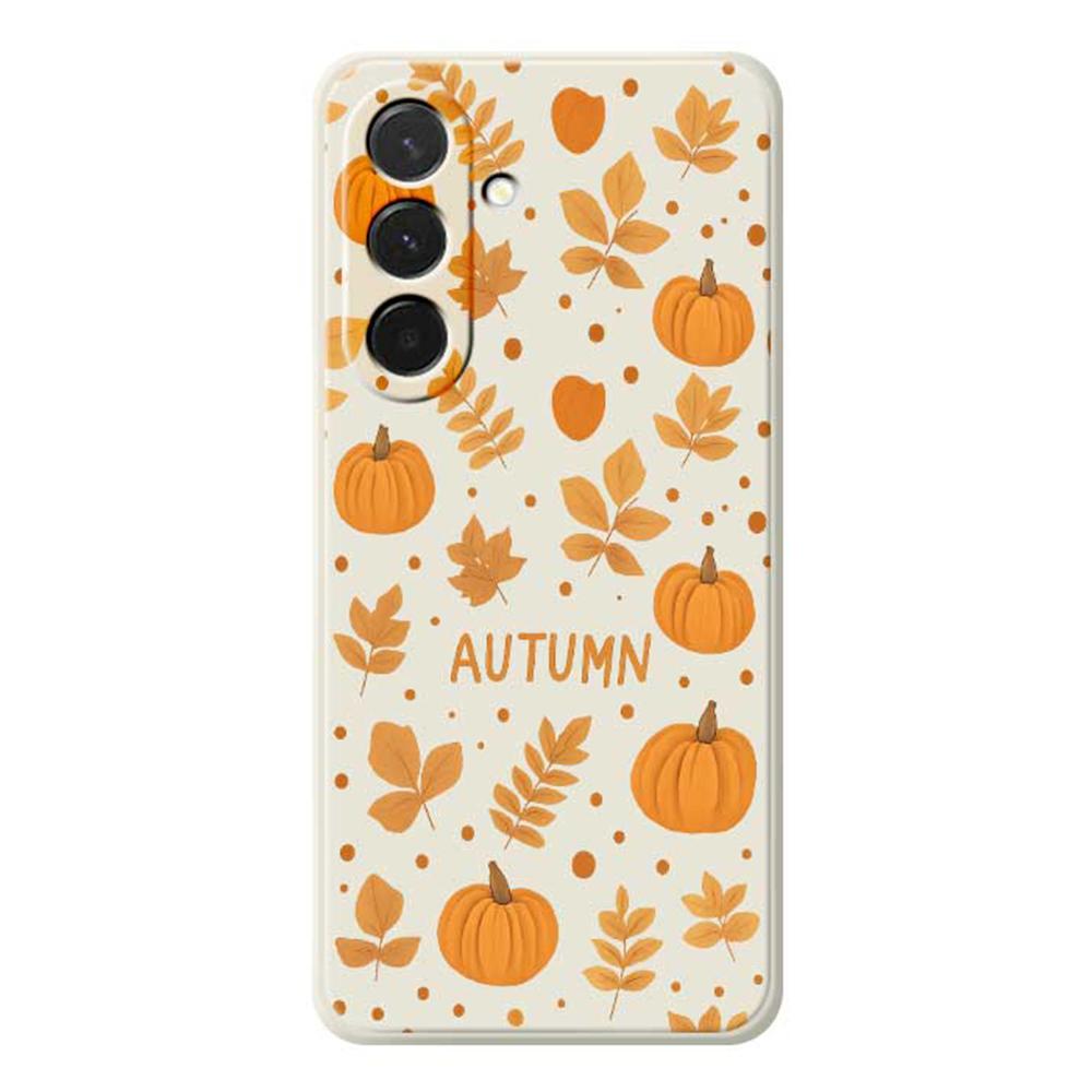 For Samsung Galaxy A36 5G Case Autumn Theme Pattern Printing Straight Edge TPU Phone Back Cover
