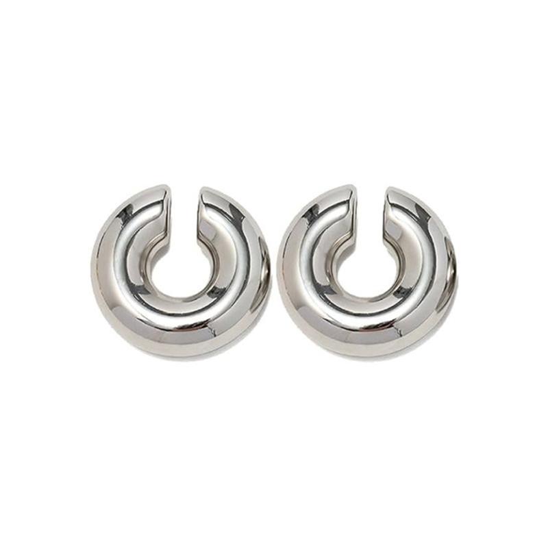 Non Piercing Ear Cuff Circle Ear Cuffs Stainless Steel Ear Clip Trendy Cuff Earrings Comfortable Design Ear Accessorirs
