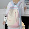 Junior School Student Schoolbag Color Contrast Backpack Girl College Style Backpack