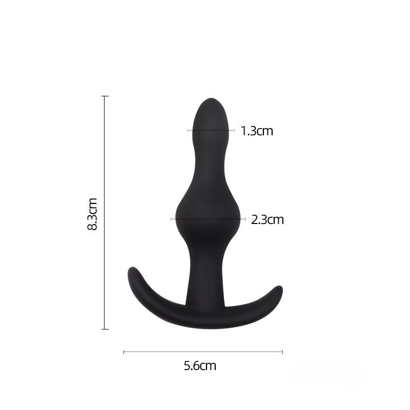 Dopuri Anale din Silicon Negru Dop Anal Unisex Sexy Adult Jucării Sexuale pentru Bărbați Femei