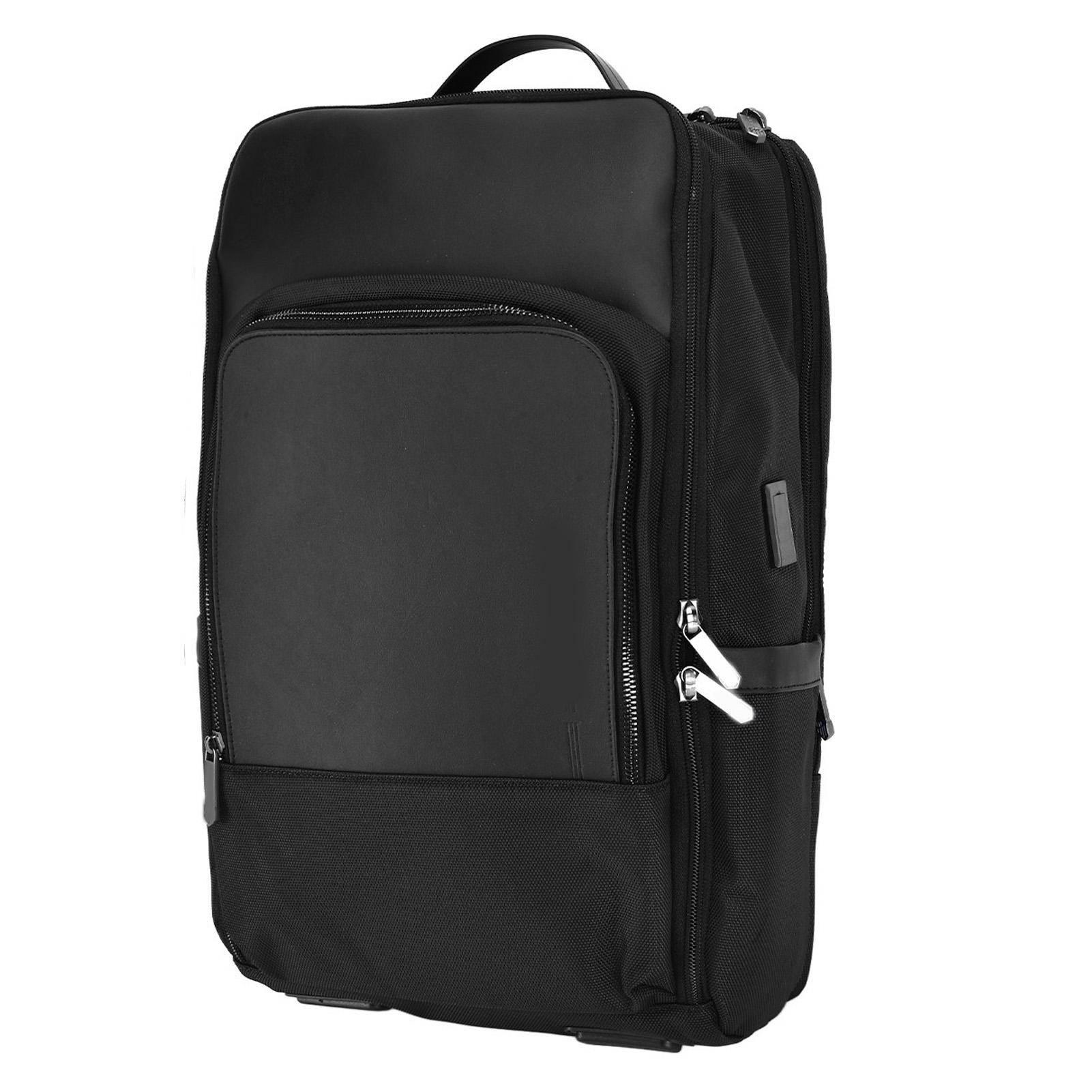 

Рюкзак для ноутбука большой емкости с широким отверстием, дышащий, водостойкий, для колледжа, для путешествий чёрный