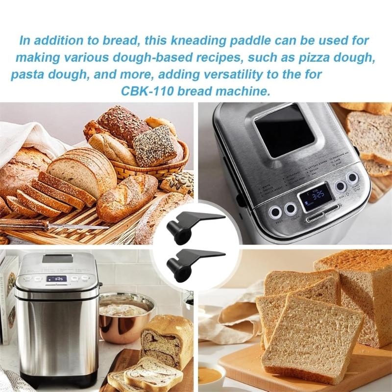 4 Pack Bread Machine Mixing Head Kitchen Accessory Bread Maker Paddle Dough Kneader Part Bread Machine Kneading Paddle