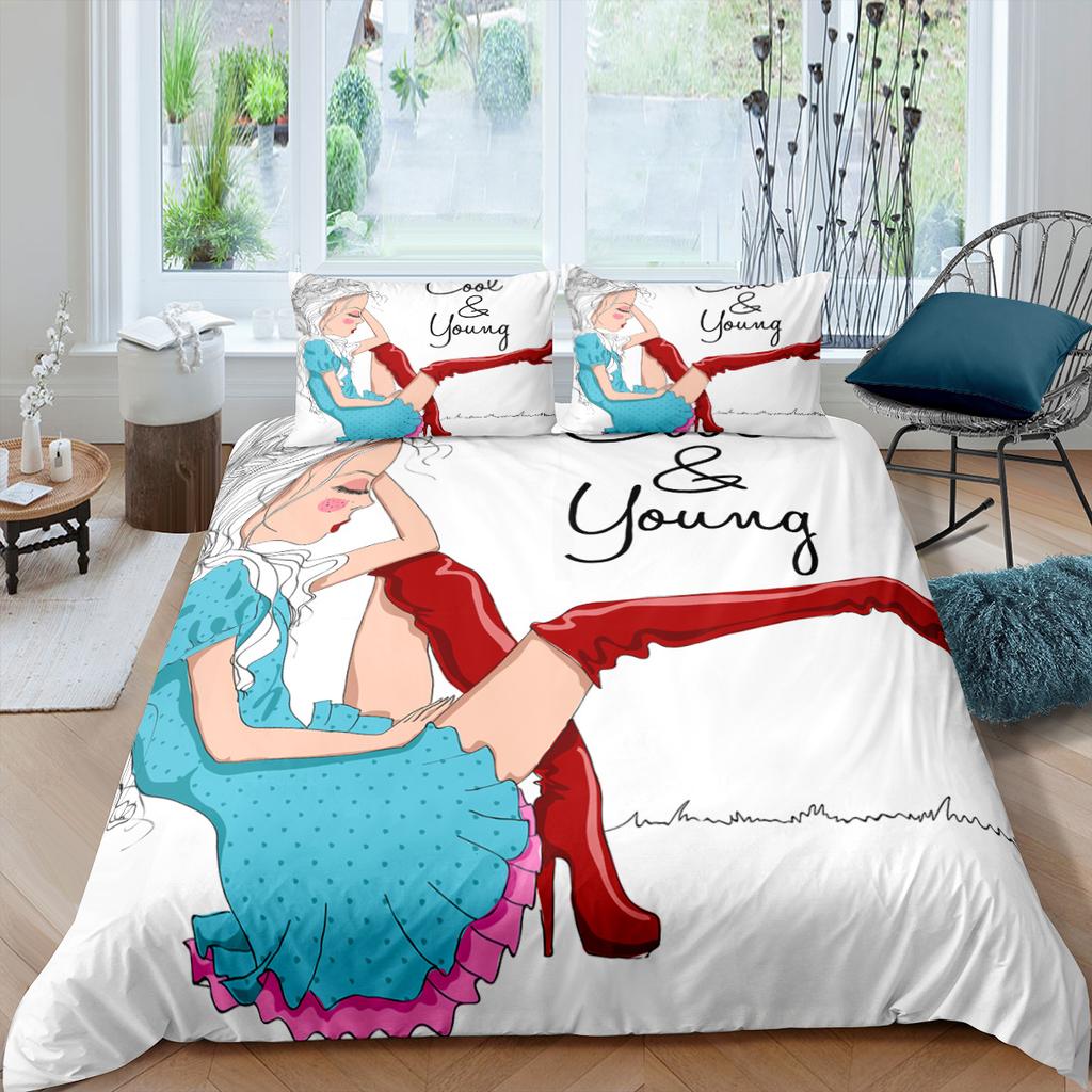 Luxury Duvet Cover and Pillowcase Digital Printing Star/moon/meteor Double Winter Quilt Cover Set Lantern Duvet Cover 1 Person