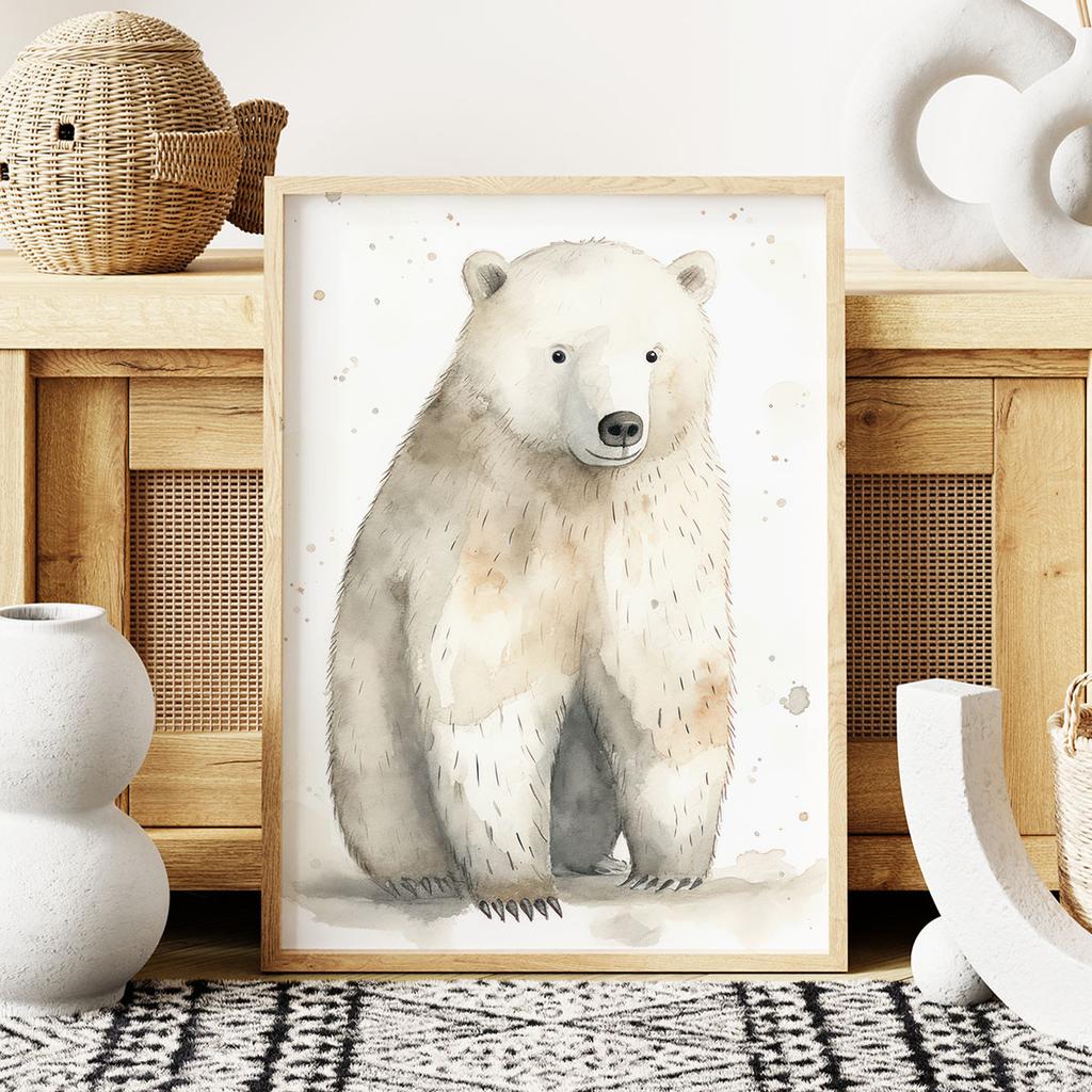 Plakat niedźwiadek polarny plakat dla dziecka
