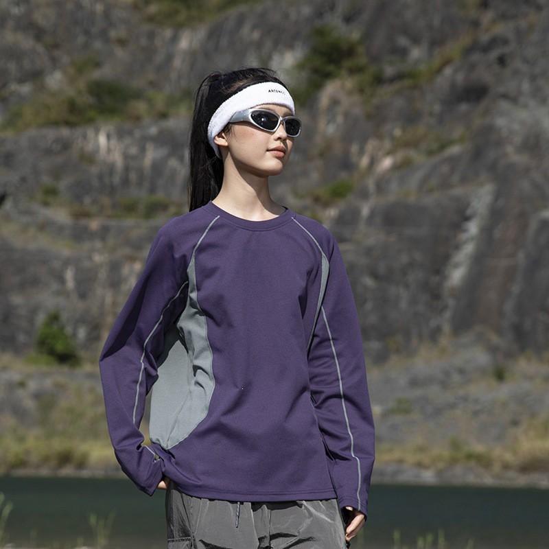 2026 Urban Commute Outdoor Loose Casual American Street Sports Color Block T-Shirt