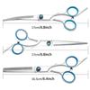 Professional Dog Grooming Trim Down Curved Stainless Steel Dog Haircut Trim Tools Round Tips Safety Pet Precision Trimming