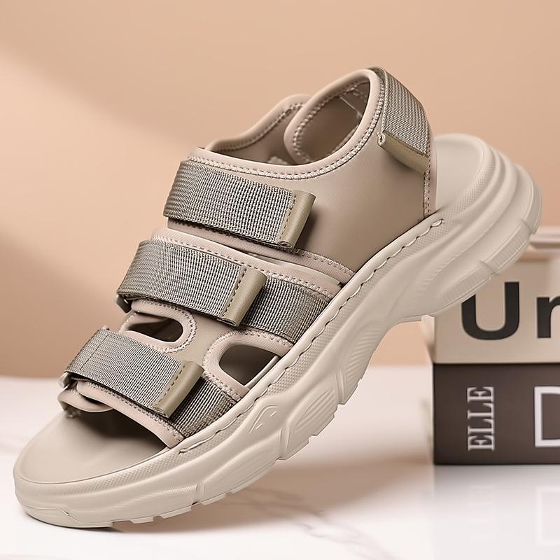 Summer casual beach shoes lightweight foam soft-soled foot shoes fashion versatile men's sandals home outdoor men's shoes