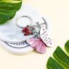 Butterfly Keychain With All Things Are Possible Verse Inspirational Religious Gift For Women Car Keys Bag Purse Accessory