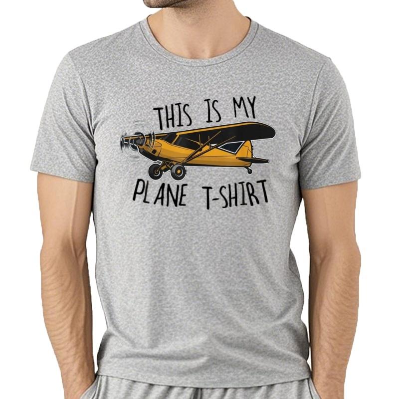 Piloto De AvióN Para Hombre Camisa De AlgodóN Ajustada CóMics