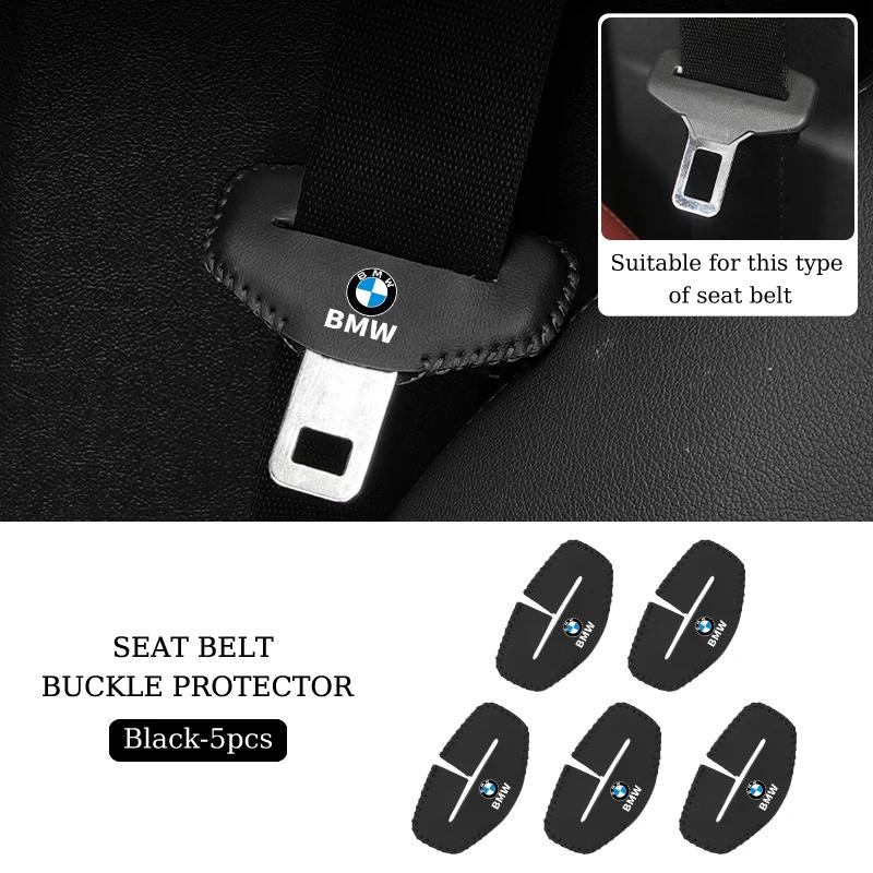 Car Sticker 2025 Hot 2/5pcs Car Seat Belt Buckle Anti-scratch Protector Cover For BMW Performance F20 F30 F10 F40 E92 G01 E91 G2