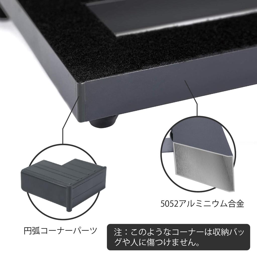 GHOSTFIRE Ultra-Lightweight Guitar Effects Pedal Board, Aluminum Alloy, Velcro Closure, with Carrying Bag, S Series SPL-01