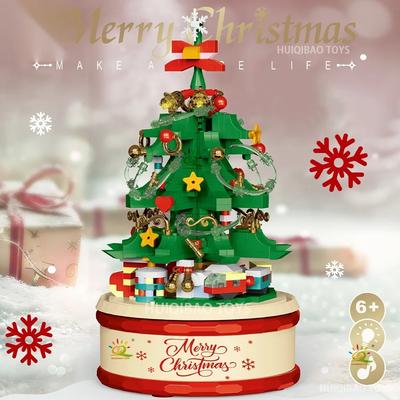 TOYLINX Weihnachtsdekorationsserie ABS Modellbausteine Bildung Kinderspielzeug Feiertags-Heimdeko Perfekte Geschenke