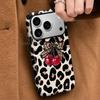 Hot-selling Trend Leopard Print Cherry Iphone17promax Mobile Phone Case Apple 14pro Film Case 16/15