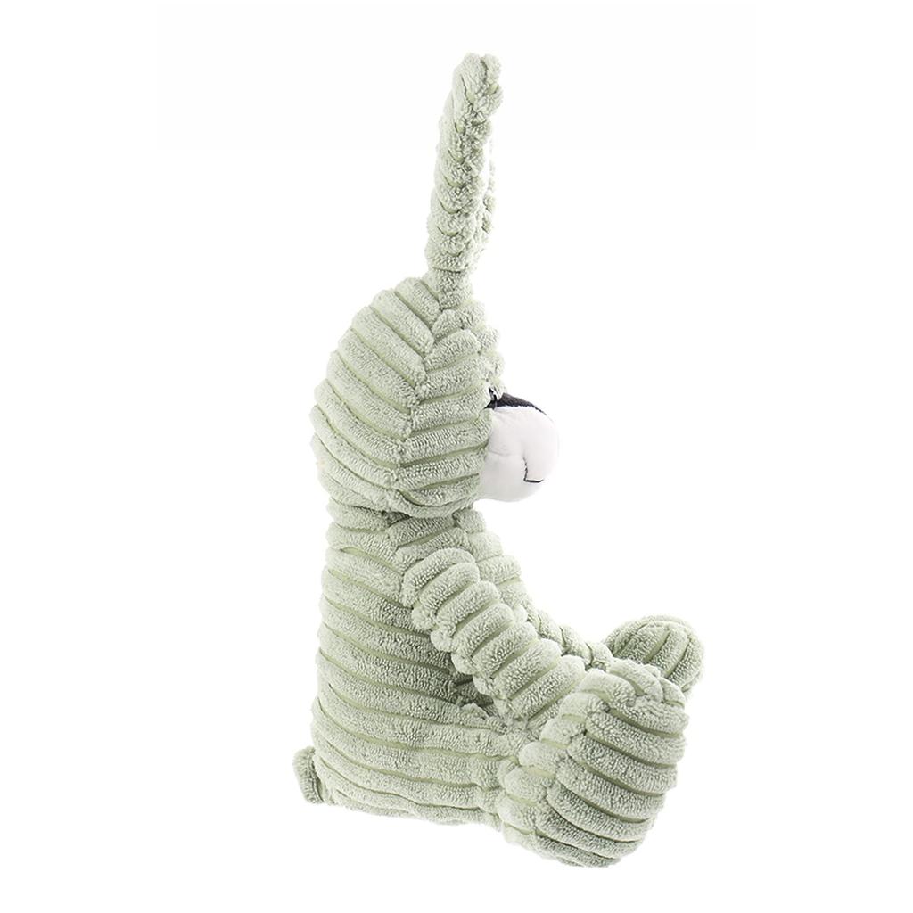 Apricot Lamb Corduroy Rabbit Green Children's Plush Animal, Soft and Cute Stuffed Animal for Babies and Boys, Plush Corduroy Rabbit Green 23cm