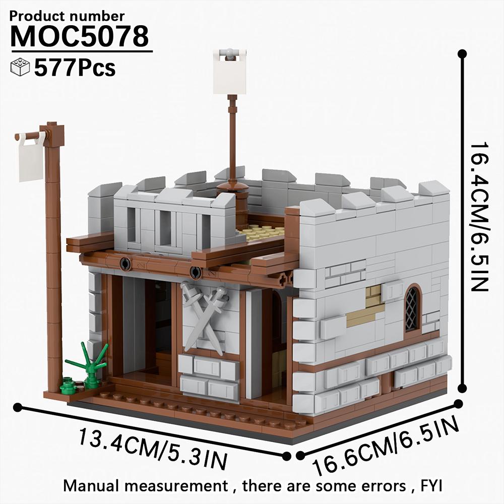 MOOXI WW2 Modern Military Architecture MOC Model Bricks DIY Diorama Adult Children Toy Building Blocks Set Montessori Gift Model