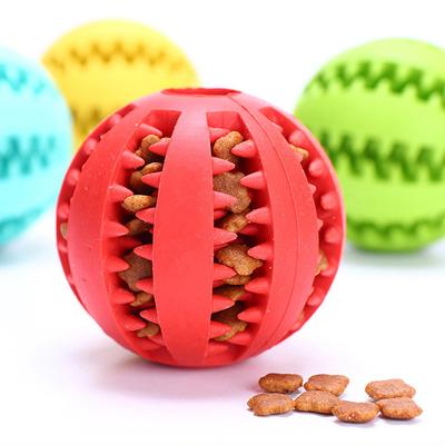 Hundespielzeug, interaktive Gummibälle für kleine und große Hunde, Kauspielzeug für Katzen, Zahnreinigung für Haustiere, unzerstörbarer Hundefutterball