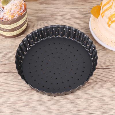 Non-Stick Round Pizza Pan Small 5Inch Carbon Steel Removable Bottom Tart Baking Tray Pizza Tart Mold Oven Baking Tool