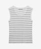 Mind Bridge Women [W] Striped Ivory Knit Sleeveless