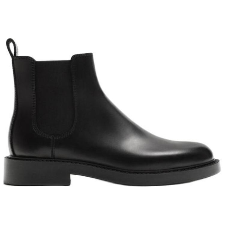 Zara Comfortable Fashionable Minimalist Short Chelsea Boots Men Boots Black 12002520800