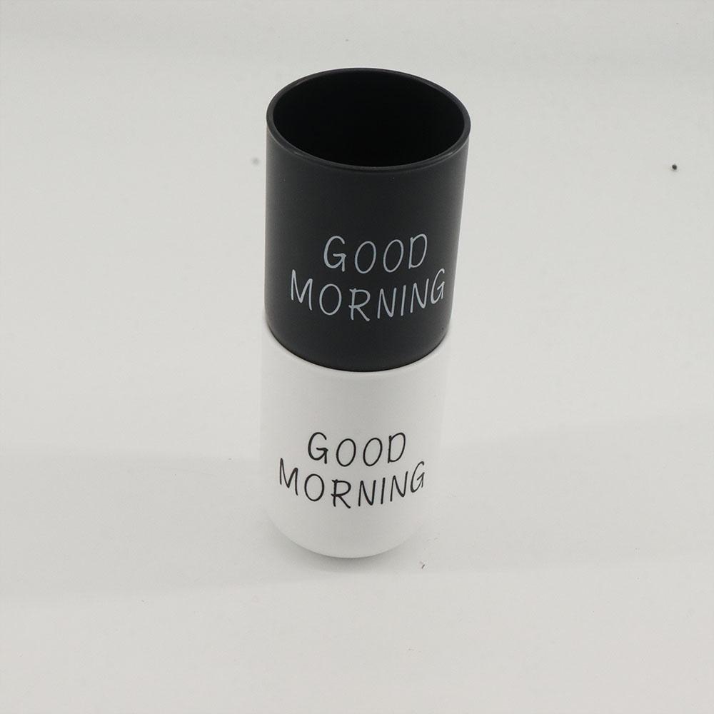 Style Organizer Cup Drinking Tea Cup Drinkware Cup Toothbrush Holder Good Morning Cup Washing Cup Bathroom Supplies C0ffee Mug